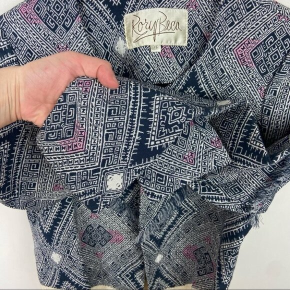 Rory Beca Anthropologie Revolve Bikes Jacket Fringe Hippie Bohemian Size XS Boho - Picture 9 of 14